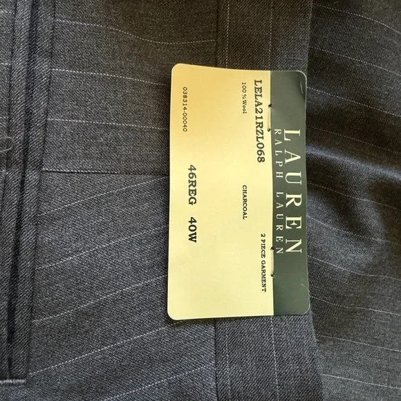 Ralph Lauren Gray Pinstripe Two-Piece Suit
